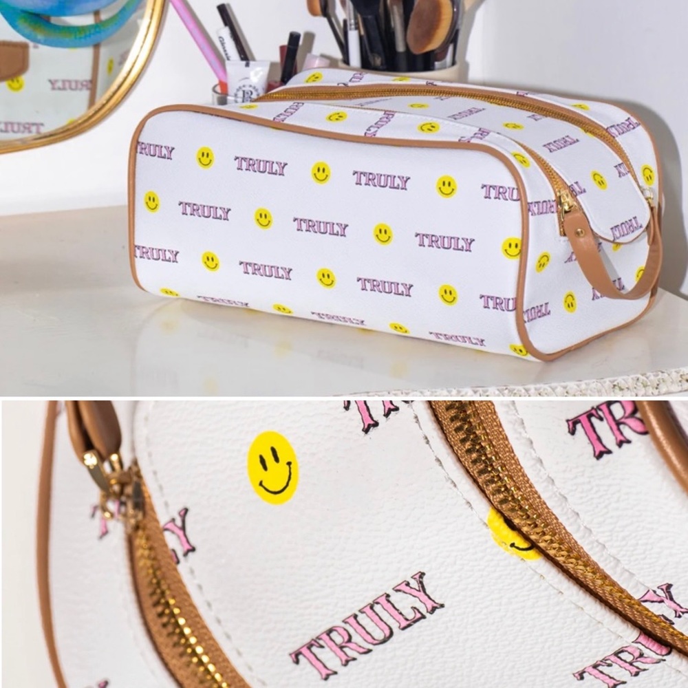 Truly Vegan Leather Skincare Travel Pouch Bag ~ Choose Your Color!
